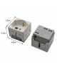 Supporto e Placca bianco 3 posti con Frutti bianco compatibile con Gewiss system