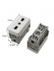 Supporto e Placca bianco 3 posti con Frutti bianco compatibile con Gewiss system