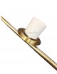 Applique da parete con sfera in vetro E27 metallo oro lampada design moderno minimal