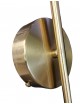 Applique da parete con sfera in vetro E27 metallo oro lampada design moderno minimal