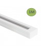 Binario monofase elettrico per faro faretti led pista guida track bianco nero 1 m 2 metri 220 V