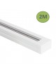 Binario monofase elettrico per faro faretti led pista guida track bianco nero 1 m 2 metri 220 V