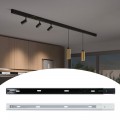 Binario monofase elettrico per faro faretti led pista guida track bianco nero 1 m 2 metri 220 V