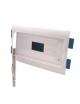 Quadro elettrico per cartongesso da 6 a 12 moduli centralino con sportello bianco da incasso per interruttori DIN IP40