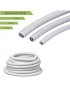 Guaina spiralata Ø 16 20 25 mm tubo flessibile grigio in PVC bobina 30 mt per impianti cavi elettrici