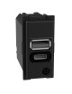 Bticino Living Now Caricatore USB Con Una Porta Tipo A E Una Tipo C 15W K4191AC