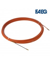 Sonda elettrica passacavi in acciaio 4mm con terminale svitabile M5 15 20 25 m rivestito in nylon elettricista professionale