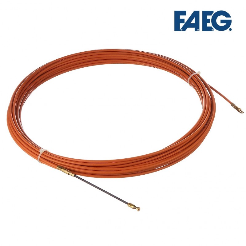Sonda elettrica passacavi in acciaio 4mm con terminale svitabile M5 15 20 25 m rivestito in nylon elettricista professionale