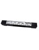 Faretto faro barra led 12W nero per binario monofase orientabile proiettore