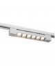 Faretto faro barra a griglia led 12W Bianco per binario monofase elettrico orientabile proiettore