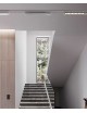 Faretto faro barra a griglia led 12W Bianco per binario monofase elettrico orientabile proiettore