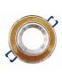 Portafaretto tondo oro con glitter brillantini orientabile da incasso cartongesso per lampadine led GU10