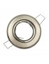 Portafaretto tondo Nickel orientabile controsoffitto da incasso per lampadine led GU10