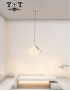 Lampadario a sospensione con sfera in vetro E27 argento design moderno minimal