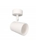 Faretto proiettore orientabile da soffitto parete a cilindro con attacco per led GU10 bianco