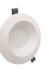 Faro led Downlight 24W foro Ø 140mm tondo da incasso plafoniera luce cob bianco naturale