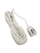 Prolunga elettrica 5 10 15 metri 2 prese bipasso 16A/10 + presa shuko con spina piatta 10A multipresa bianco