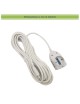 Prolunga elettrica 5 10 15 metri 2 prese bipasso 16A/10 + presa shuko con spina piatta 10A multipresa bianco