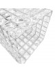Lampadario sospeso cubo con cristalli lampada luce led attacco grande E27 oro argento quadrato per camera cucina soggiorno