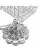 Lampadario sospeso cubo con cristalli lampada luce led attacco grande E27 oro argento quadrato per camera cucina soggiorno