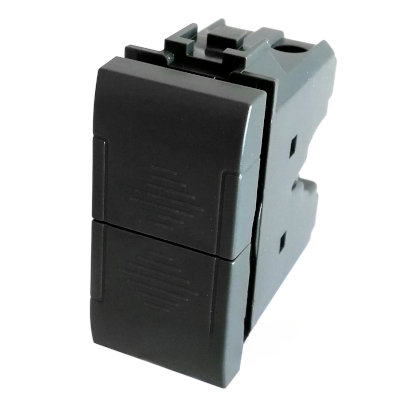 Pulsante Doppio compatibile Living Light Antracite
